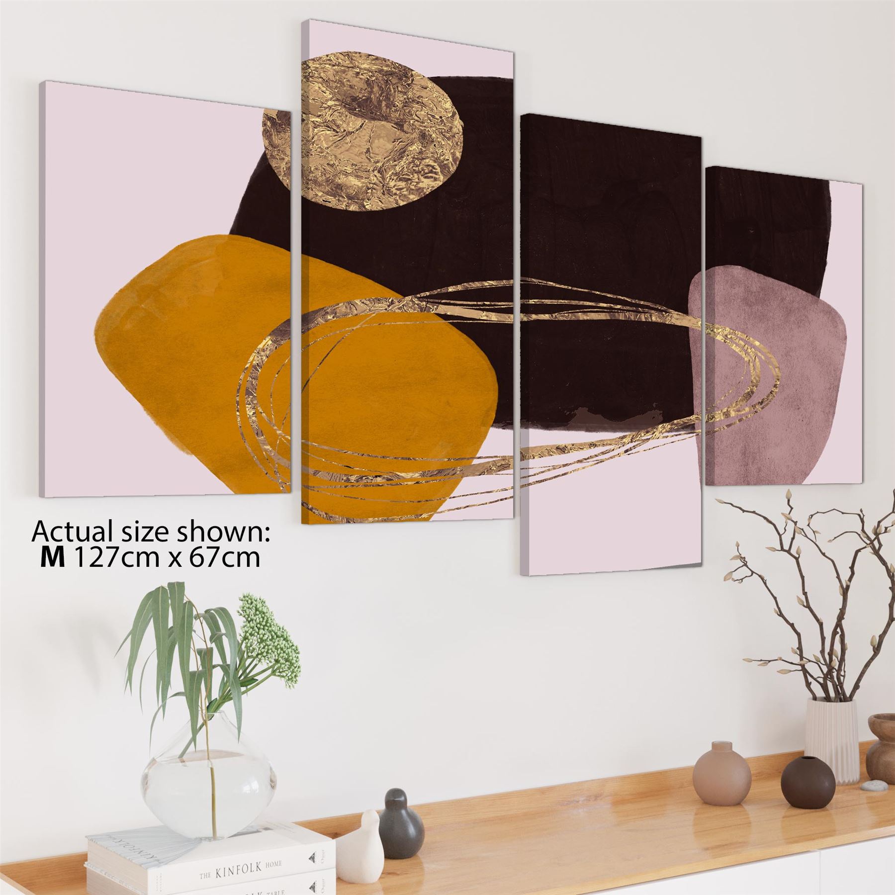 Abstract Pink Brown Graphic Framed Art Prints - Picture 43 of 54