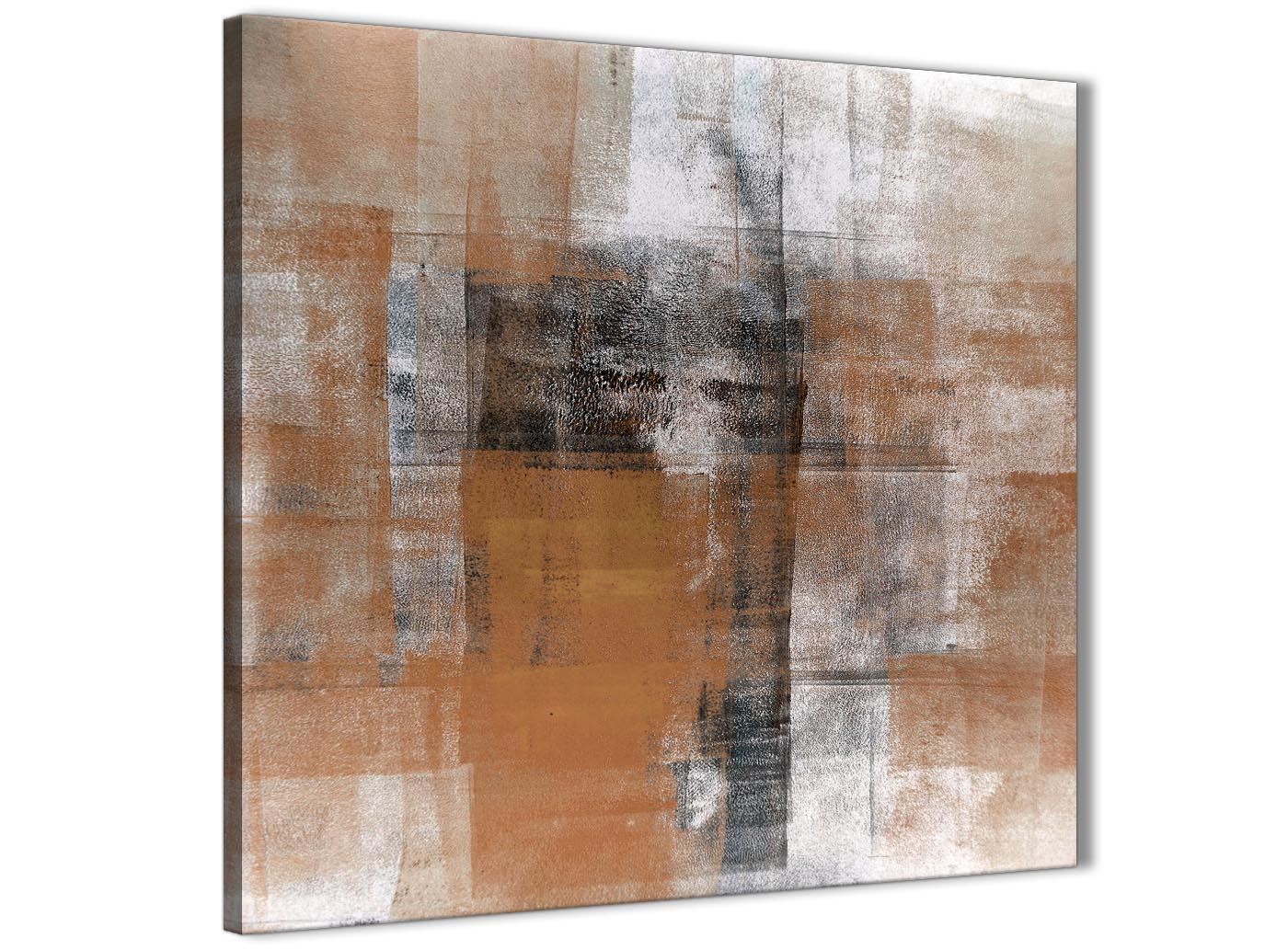 Abstract 1s419s 49cm Mustard Yellow Grey Painting Bathroom Canvas Wall Art