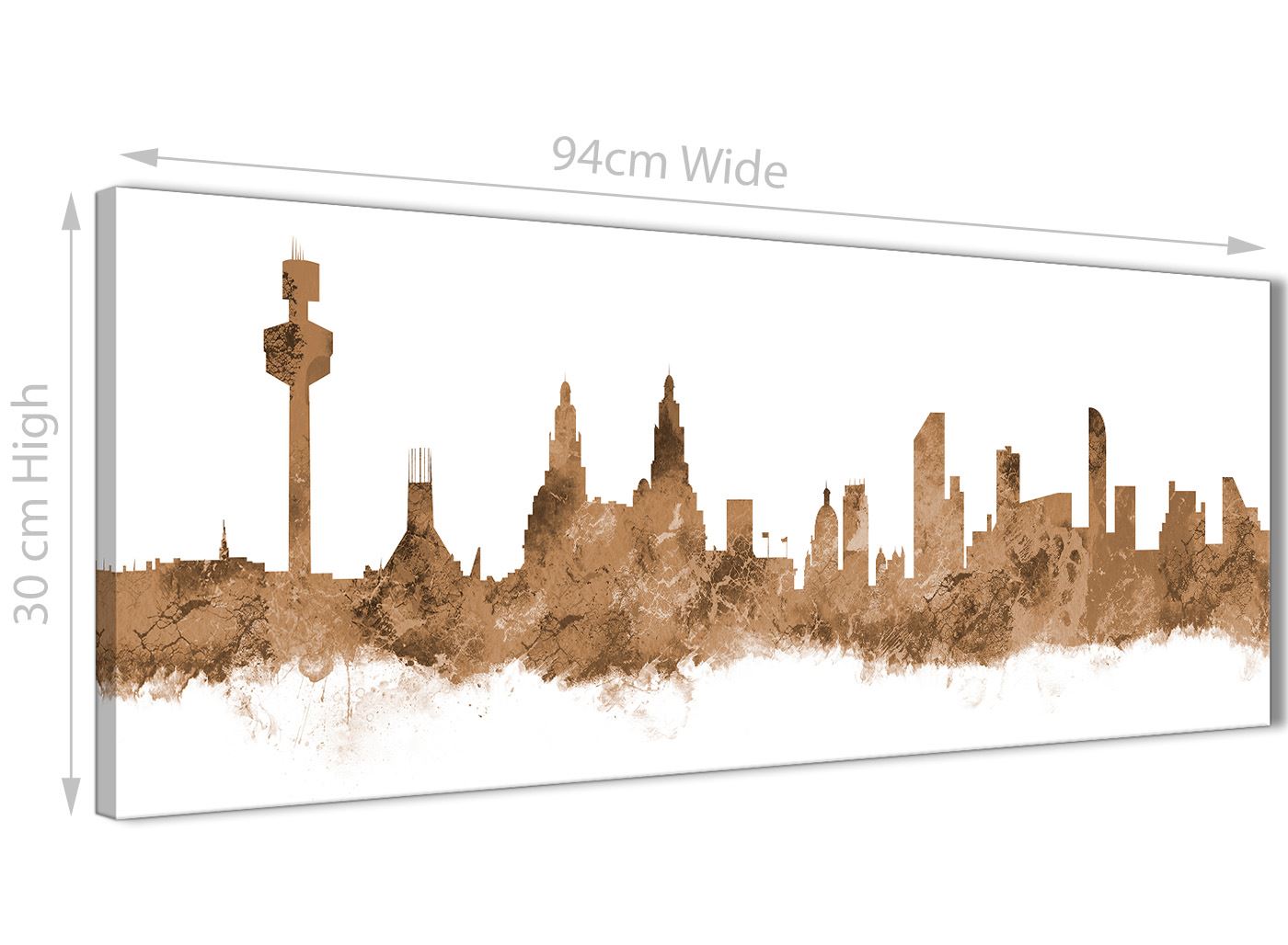 Liverpool Skyline Canvas Wall Art Print 17 Colours Available 94cm wide eBay
