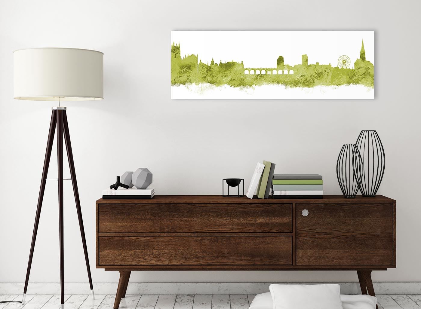 Sheffield Skyline Canvas Wall Art Print - 17 Colours Available - 94cm wide - Picture 48 of 86