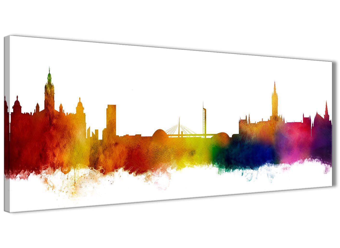 Glasgow Skyline Canvas Wall Art Print - 17 Colours Available - 94cm wide - Picture 52 of 86