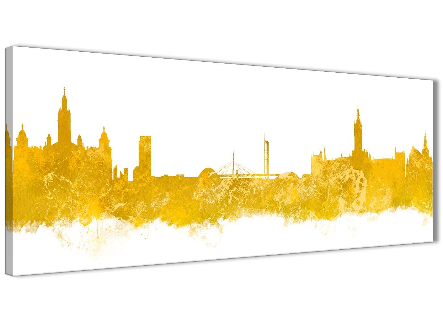 Glasgow Skyline Canvas Wall Art Print - 17 Colours Available - 94cm wide - Picture 57 of 86