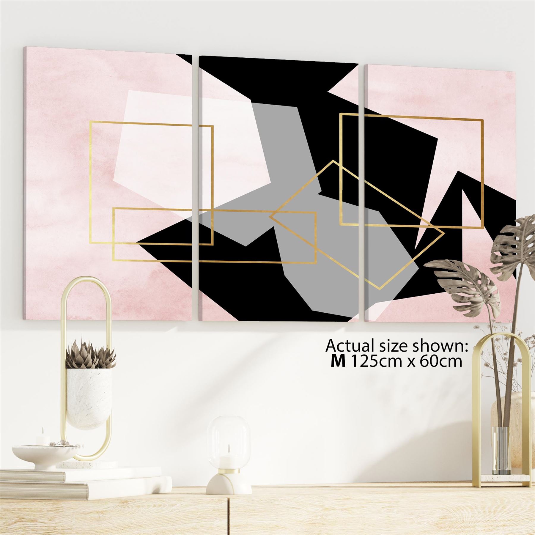 Landscape Canvas Art Prints Pink Black - Picture 39 of 55