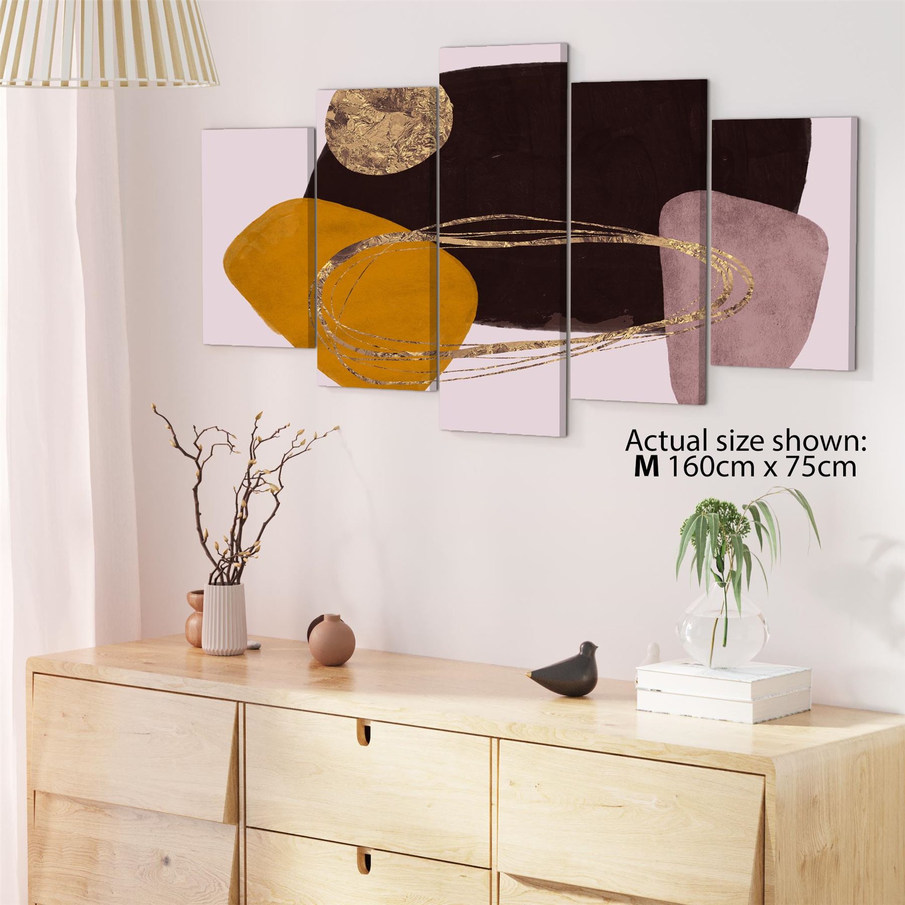 Abstract Pink Brown Graphic Framed Art Prints - Picture 51 of 54