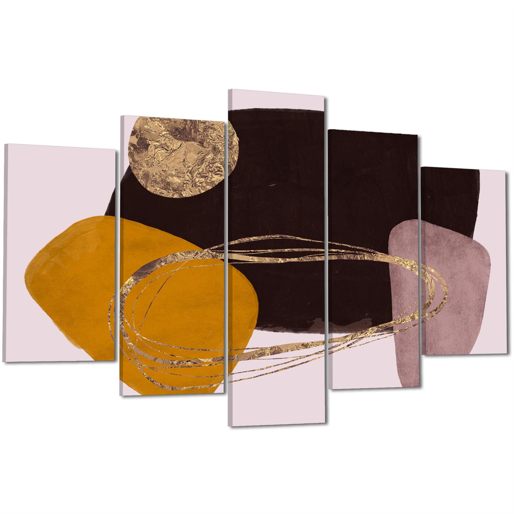 Abstract Pink Brown Graphic Framed Art Prints - Picture 48 of 54