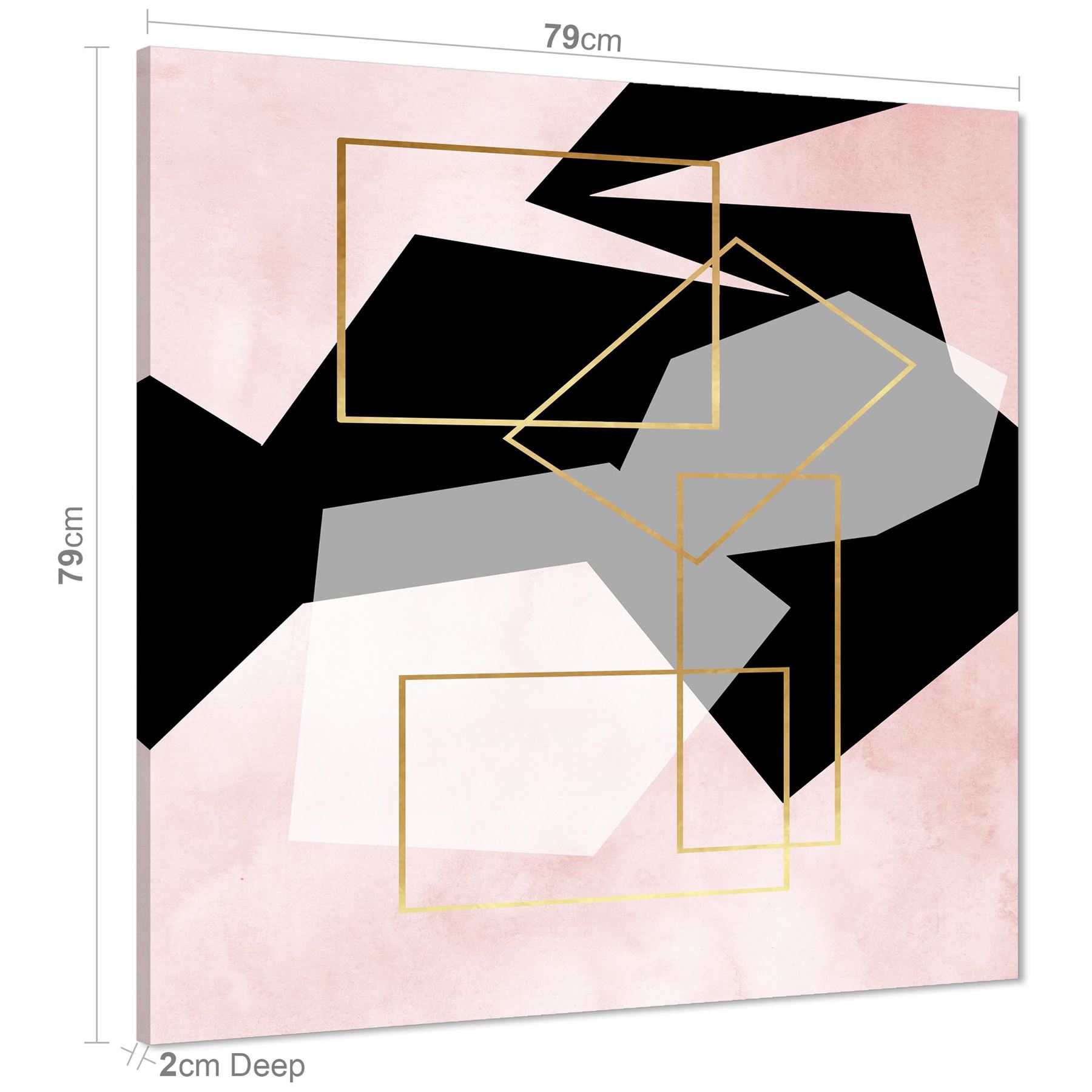 Landscape Canvas Art Prints Pink Black - Picture 23 of 55