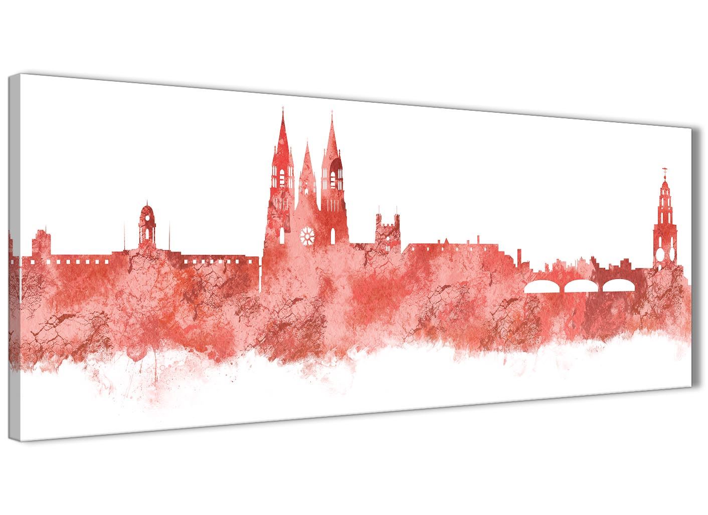 Cork Skyline Canvas Wall Art Print - 17 Colours Available - 94cm wide - Picture 23 of 86