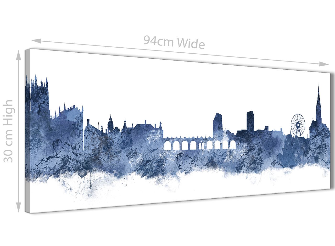 Sheffield Skyline Canvas Wall Art Print - 17 Colours Available - 94cm wide - Picture 4 of 86