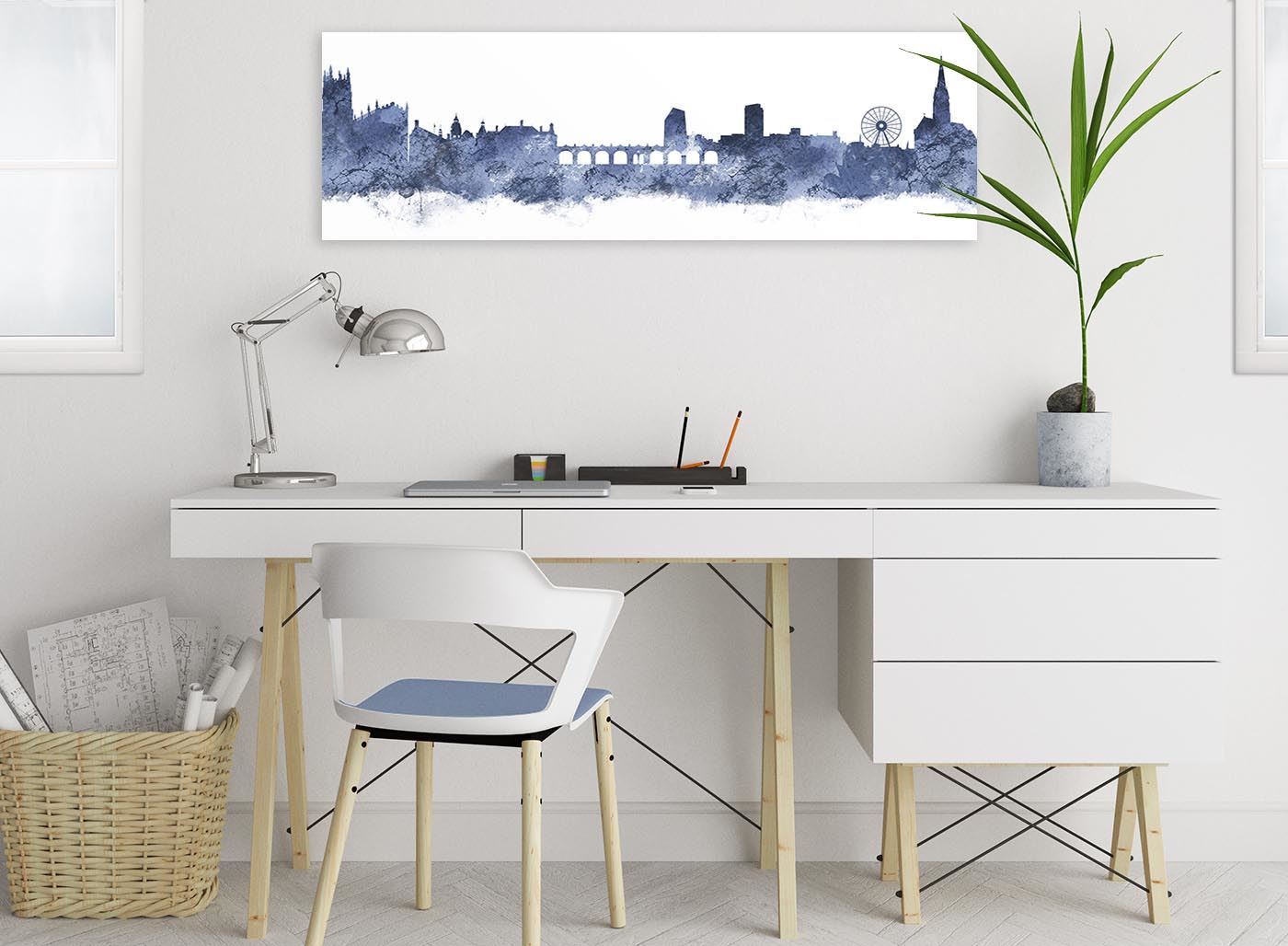 Sheffield Skyline Canvas Wall Art Print - 17 Colours Available - 94cm wide - Picture 6 of 86