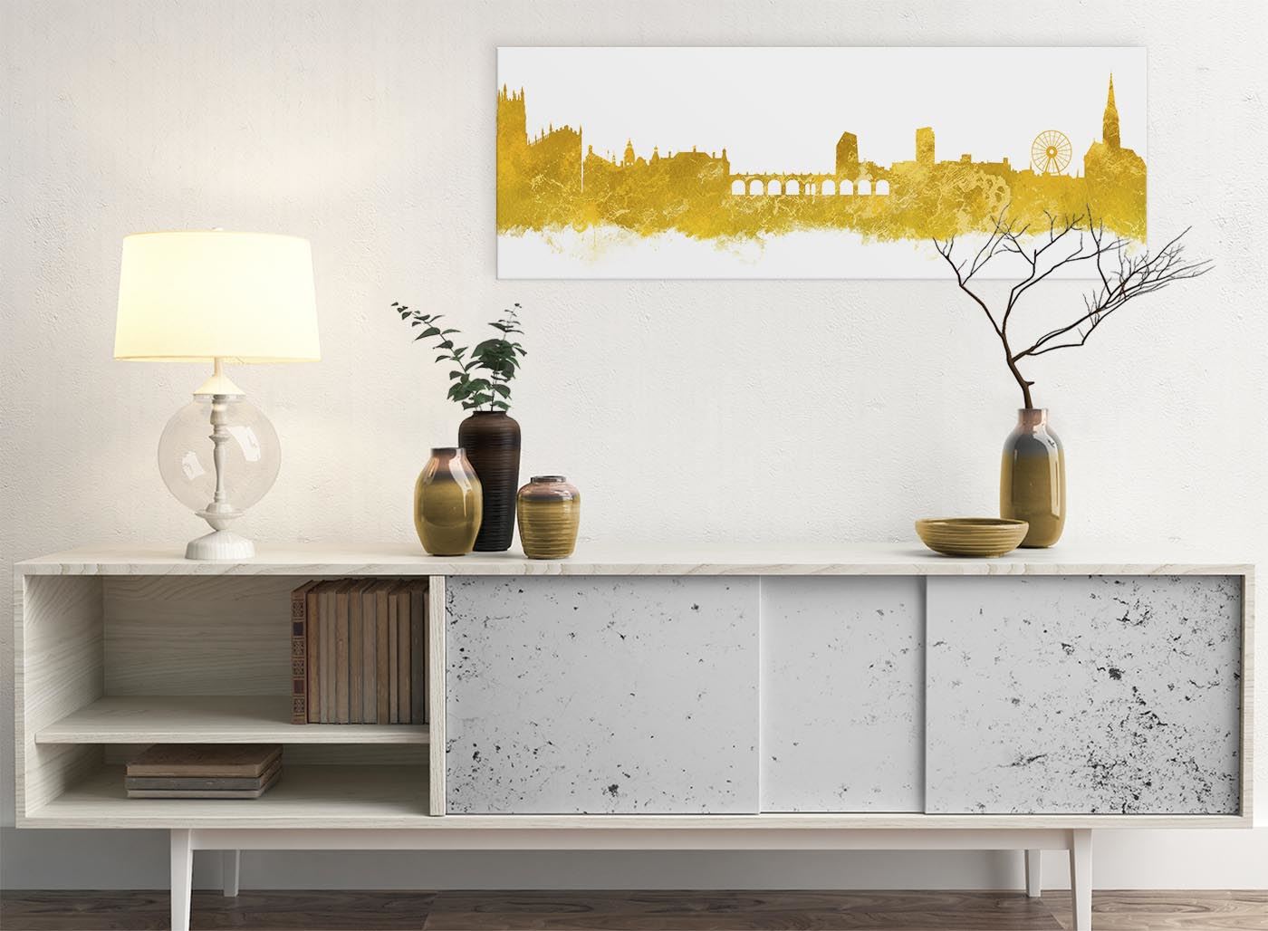 Sheffield Skyline Canvas Wall Art Print - 17 Colours Available - 94cm wide - Picture 60 of 86
