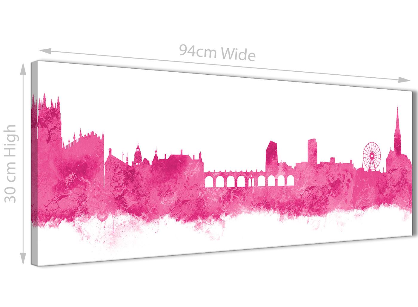 Sheffield Skyline Canvas Wall Art Print - 17 Colours Available - 94cm wide - Picture 44 of 86
