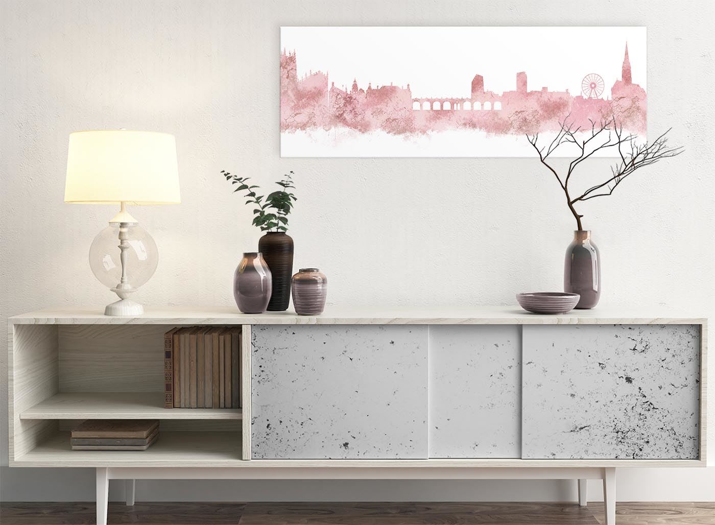Sheffield Skyline Canvas Wall Art Print - 17 Colours Available - 94cm wide - Picture 10 of 86