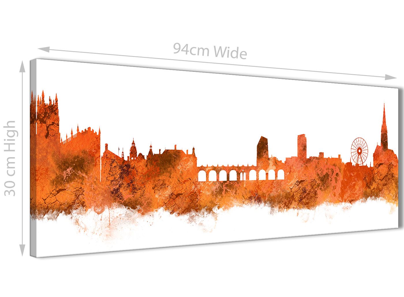 Sheffield Skyline Canvas Wall Art Print - 17 Colours Available - 94cm wide - Picture 19 of 86