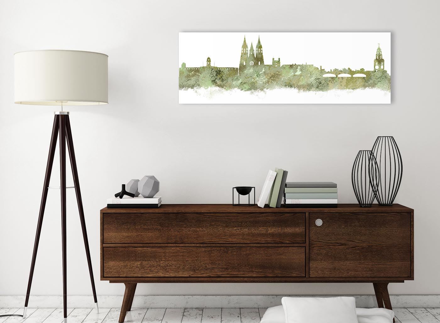 Cork Skyline Canvas Wall Art Print - 17 Colours Available - 94cm wide - Picture 79 of 86