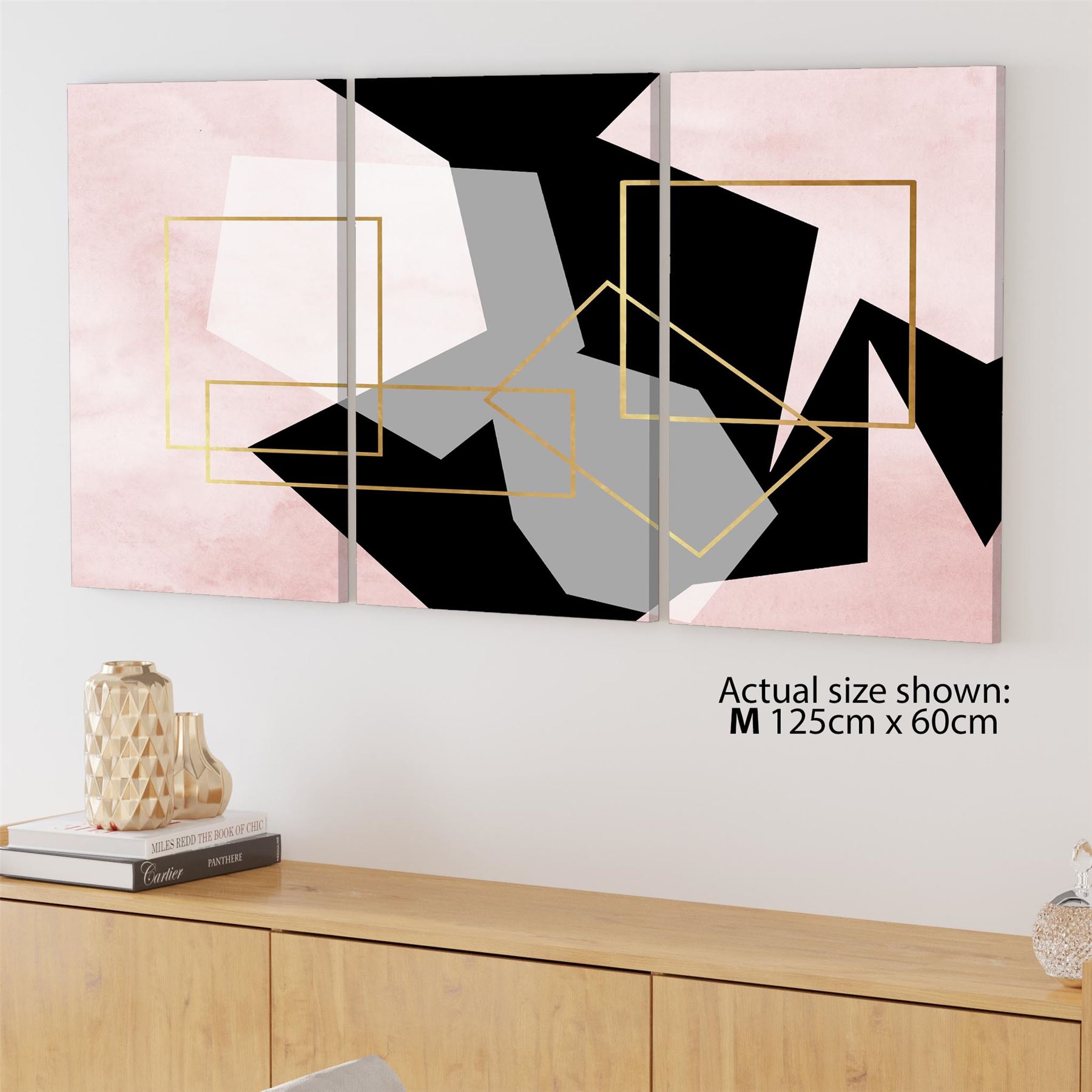 Landscape Canvas Art Prints Pink Black - Picture 38 of 55