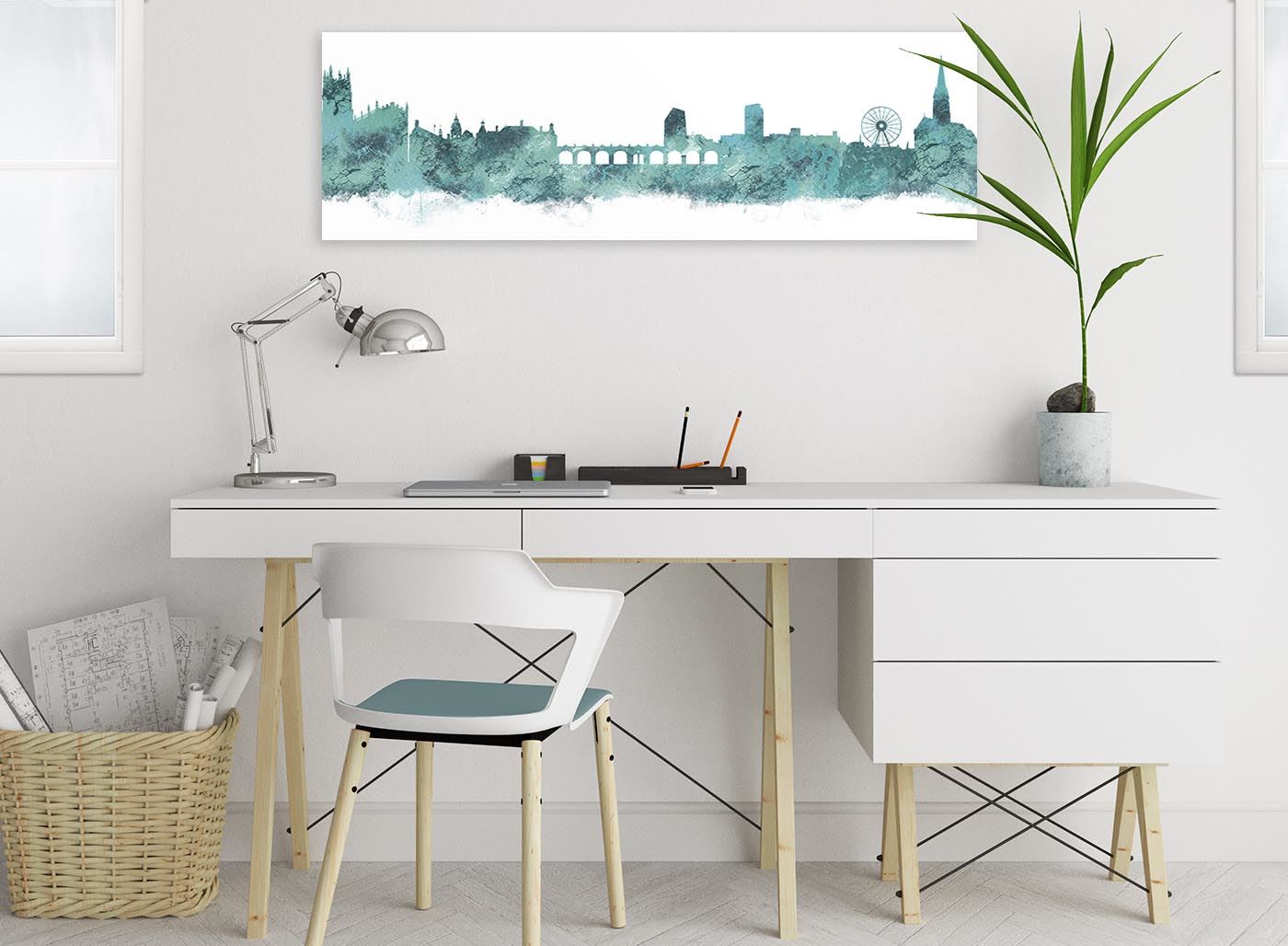 Sheffield Skyline Canvas Wall Art Print - 17 Colours Available - 94cm wide - Picture 86 of 86