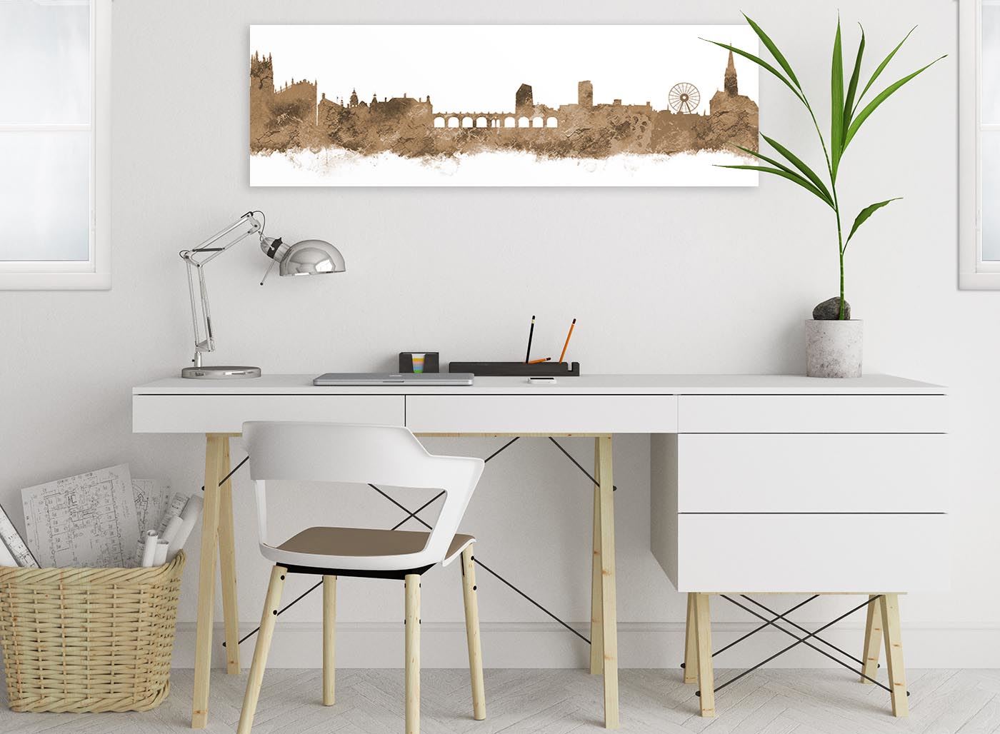 Sheffield Skyline Canvas Wall Art Print - 17 Colours Available - 94cm wide - Picture 16 of 86