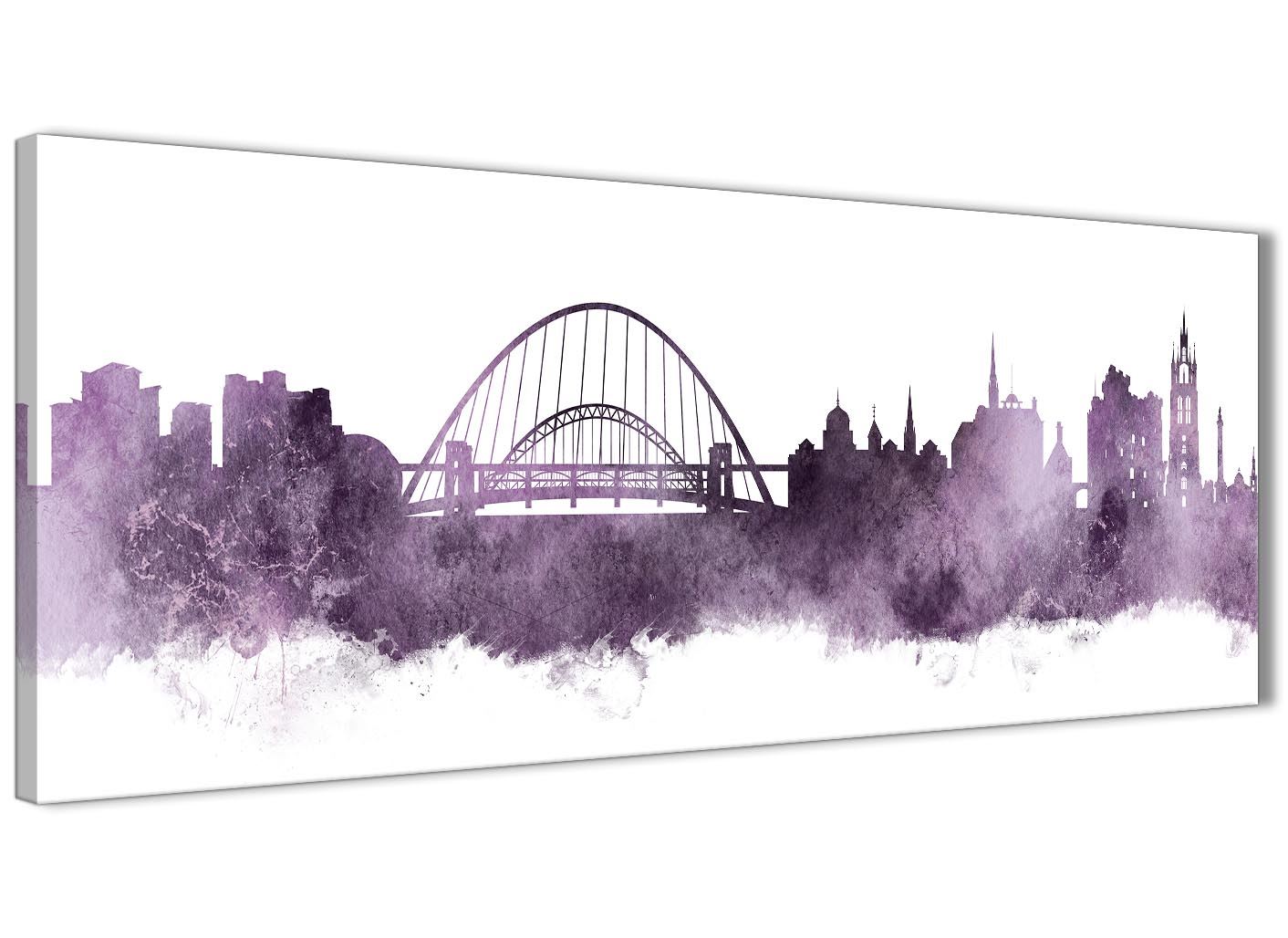 Newcastle Skyline Canvas Wall Art Print 17 Colours Available 94cm
