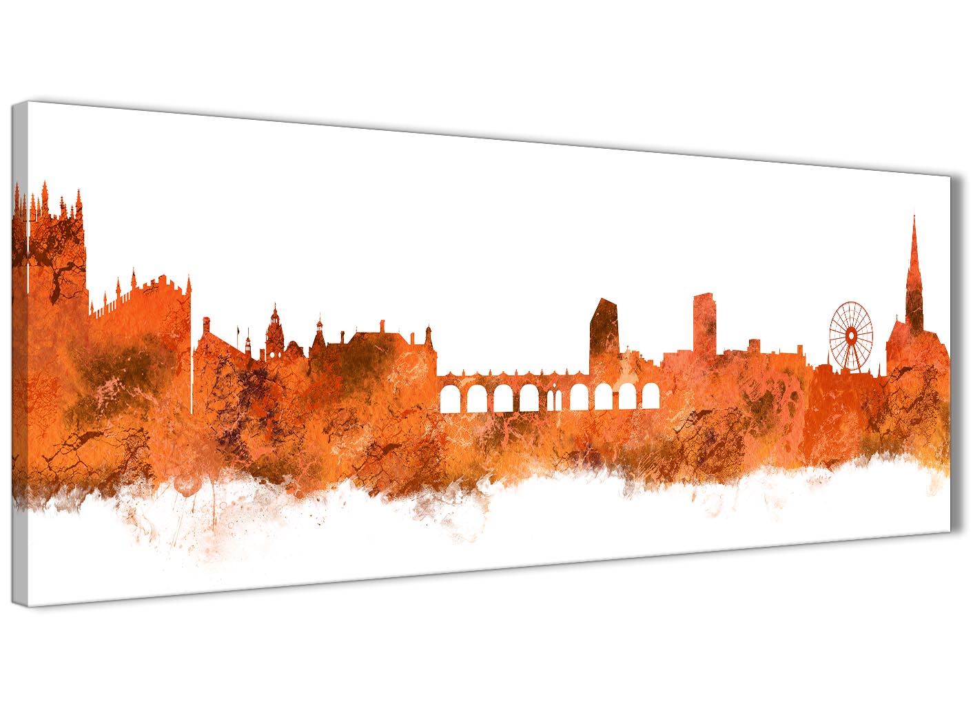 Sheffield Skyline Canvas Wall Art Print - 17 Colours Available - 94cm wide - Picture 17 of 86