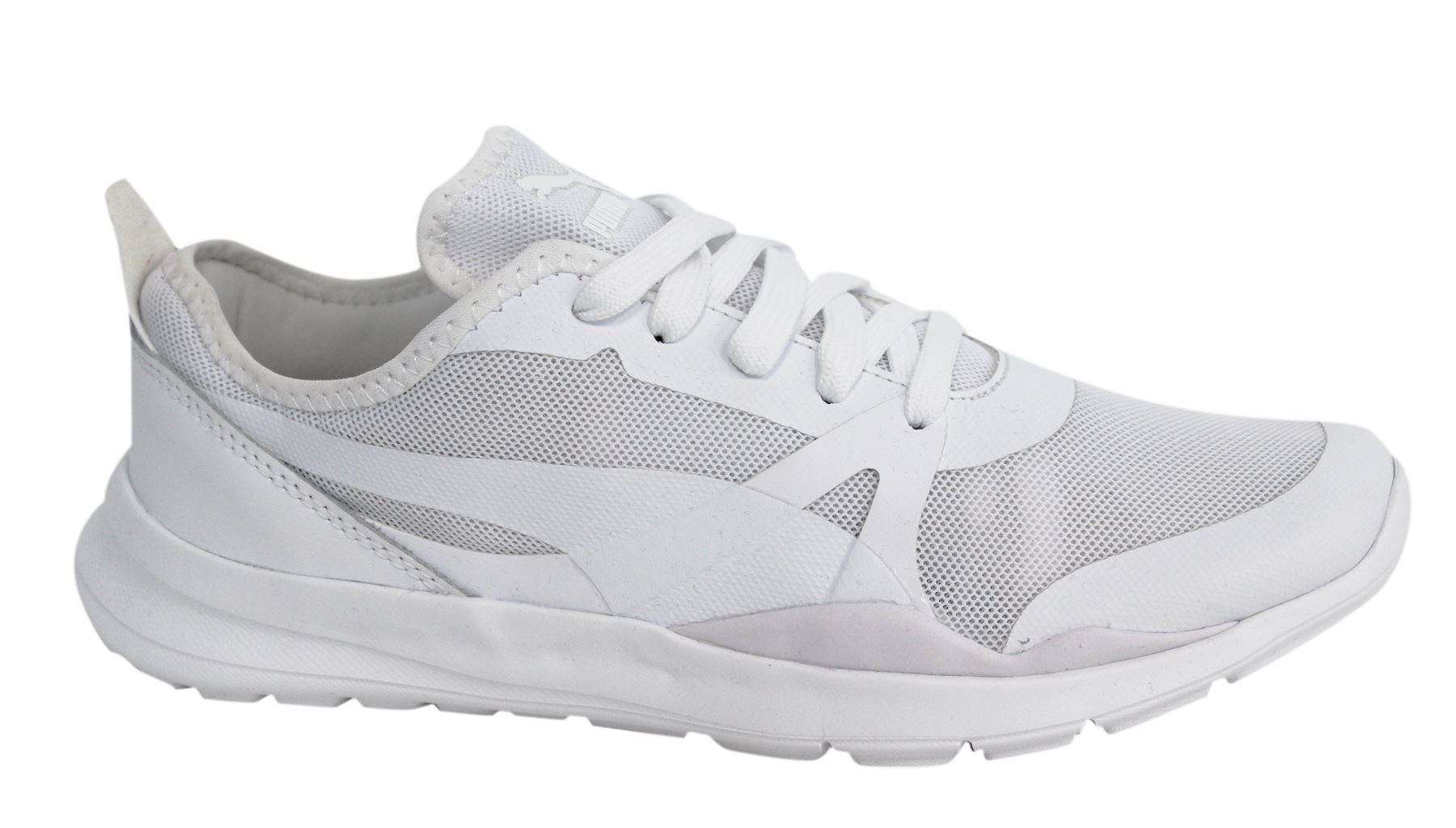 PUMA EVO SP con lacci bianco tessuto da Donna Scarpe da Ginnastica 361384 01 D47 PUMA EVO SP con lacci bianco tessuto da Donna Scarpe da Ginnastica 361384 01 D47
