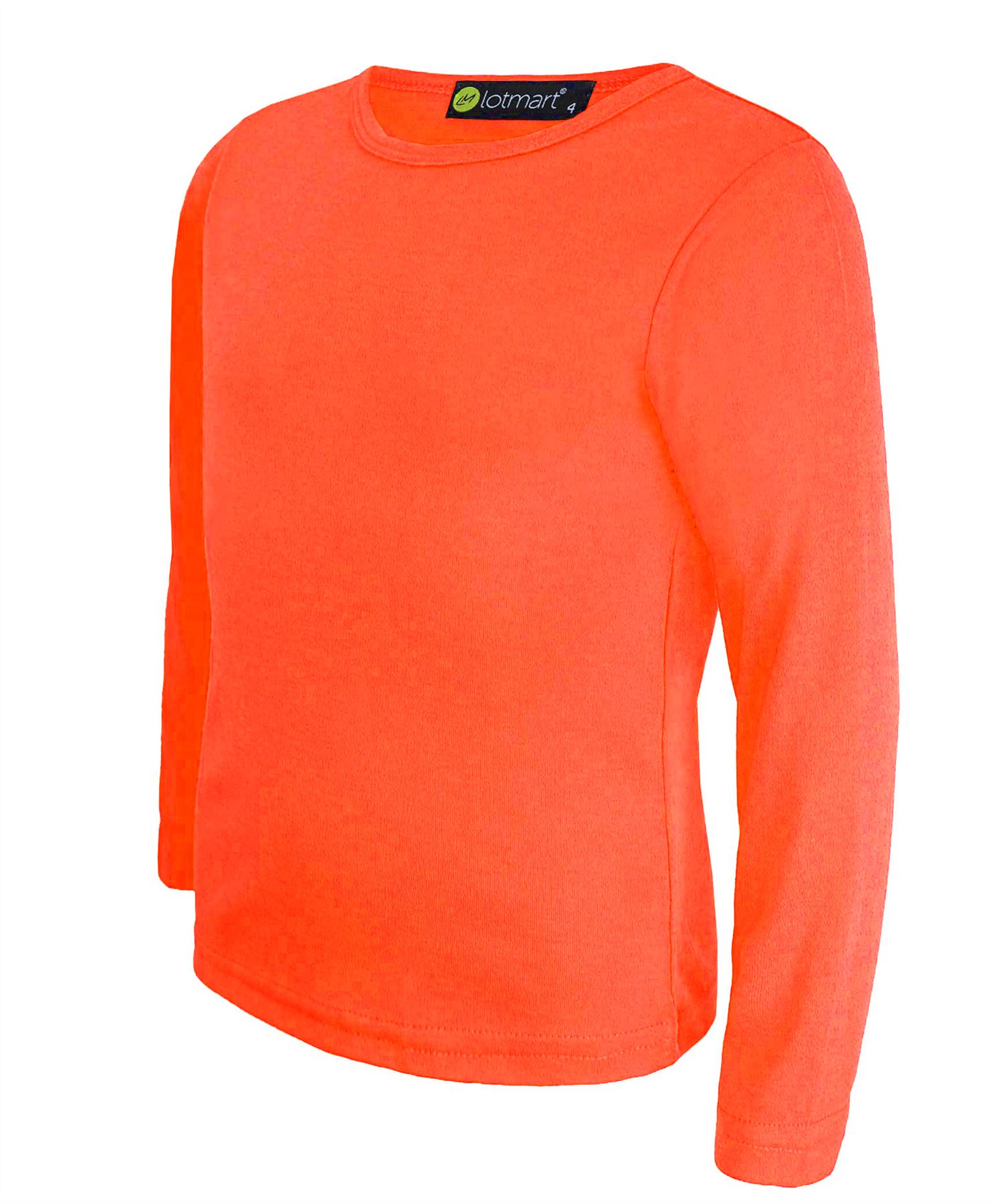 plain orange long sleeve shirt