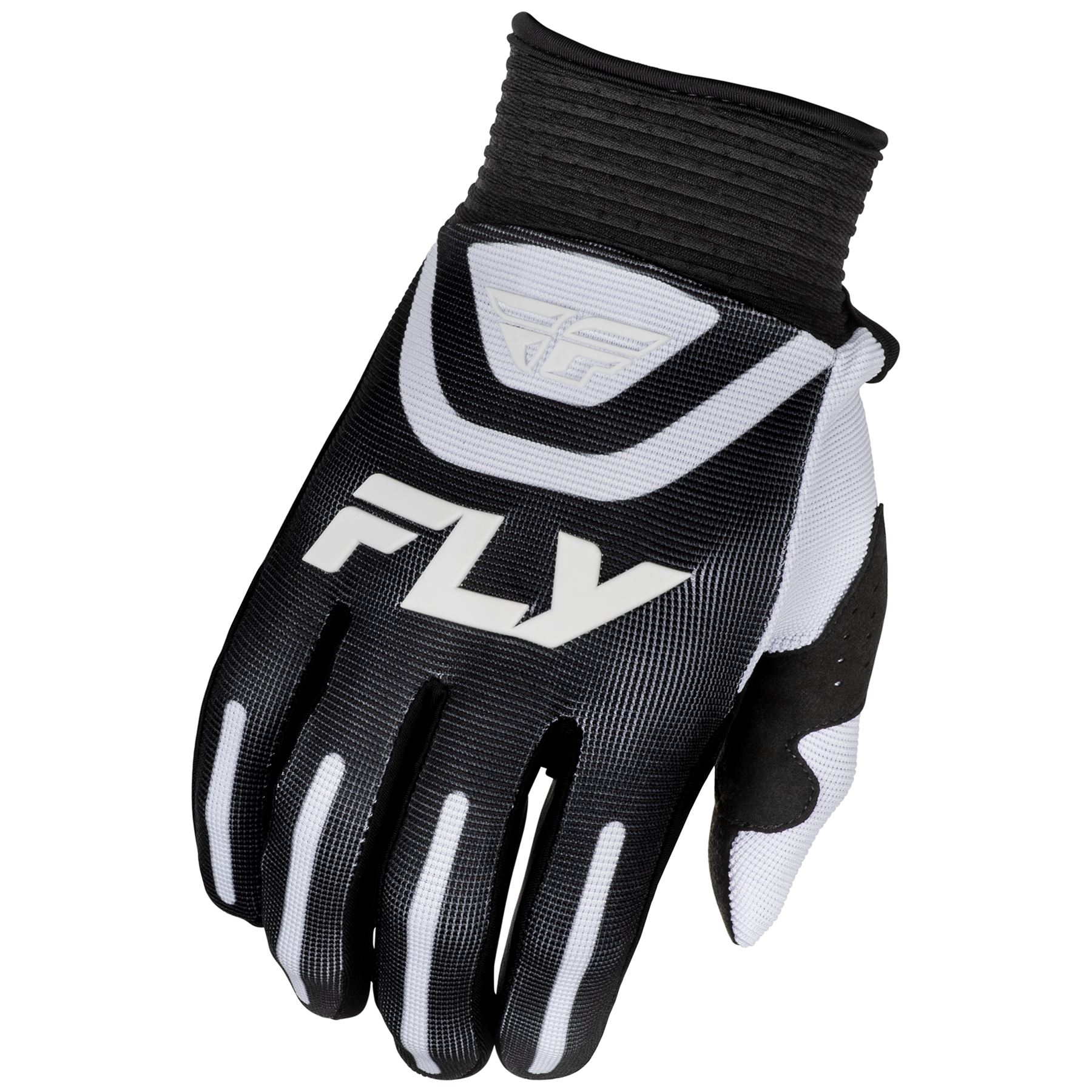 Fly Racing 2025 F-16 MX Gloves Black White Motocross Off-Road Enduro MTB