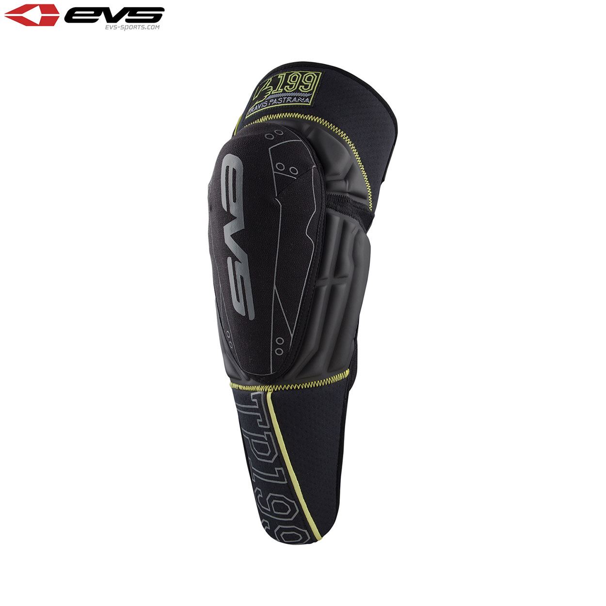 EVS TP199 Knee Guards Black/Hi-Viz Adult MX Motocross Off-Road