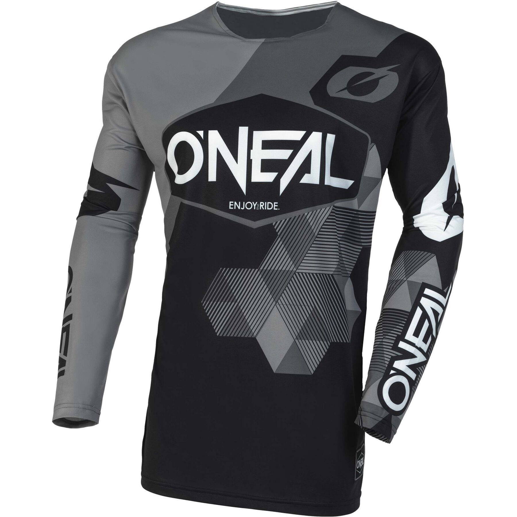 Maglietta O'Neal 2023 Adulto Mayhem Coperta V.23 MX Nero/Grigio Motocross - Foto 4 di 7