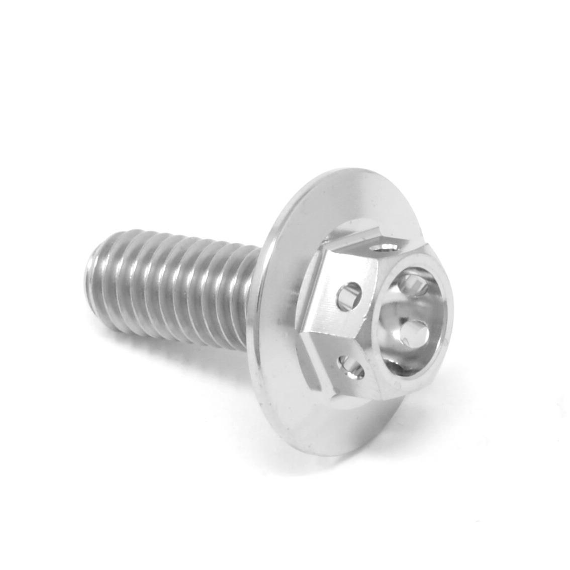 m6 x 10 12 16 20 22 28 30 35 mm titanio brida grande carrera perno hexagonal perforado - Imagen 5 de 10