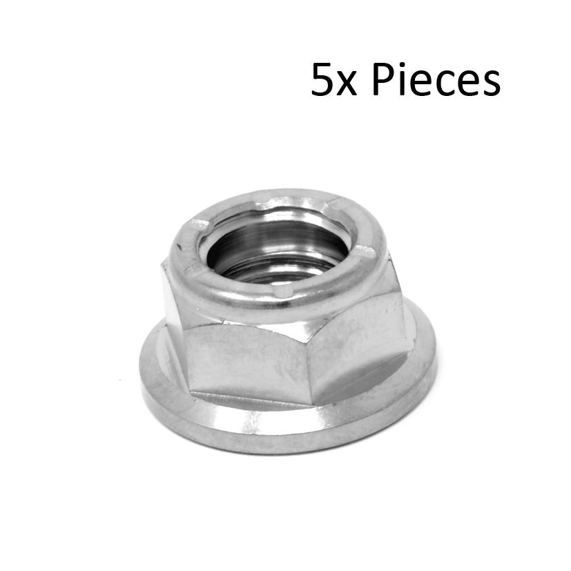M10 x1.5 Titanium Lock Nut ALL METAL Ti locking Exhaust Manifold locknut PACK - Picture 7 of 10