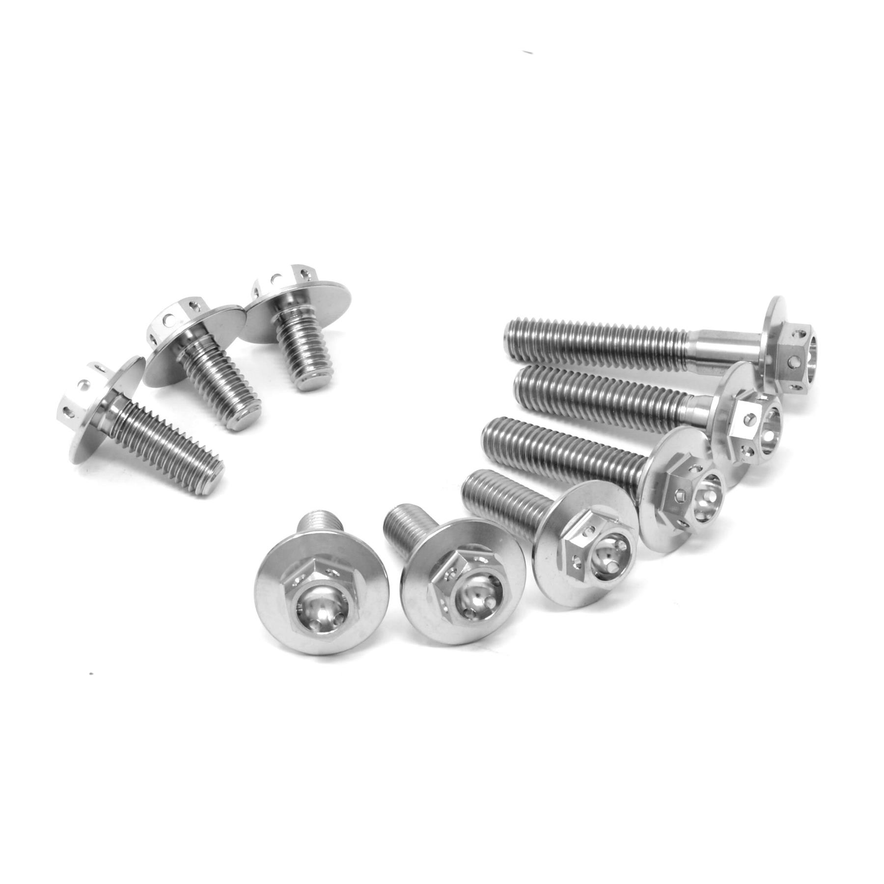 SCAR Viti Titanio M6 Testa Esagonale Flangiata 10 12 15 18 - Foto 7