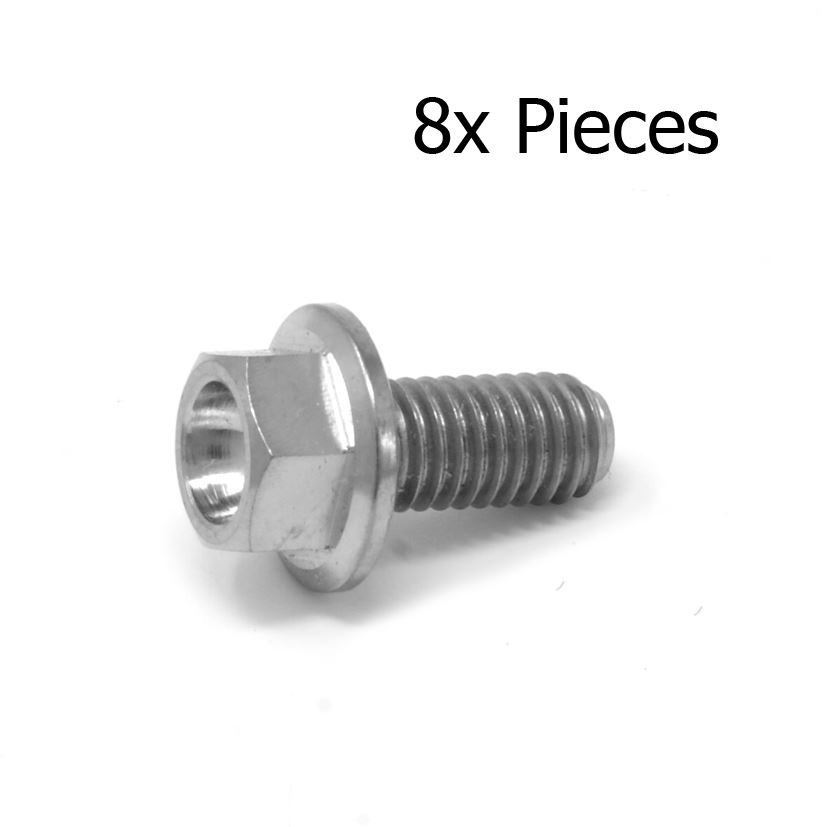 M5 x 12mm Hex Flange Titanium Bolt Screws 12 x 0.8 Ti Life Guarantee - Packs - Picture 9 of 10