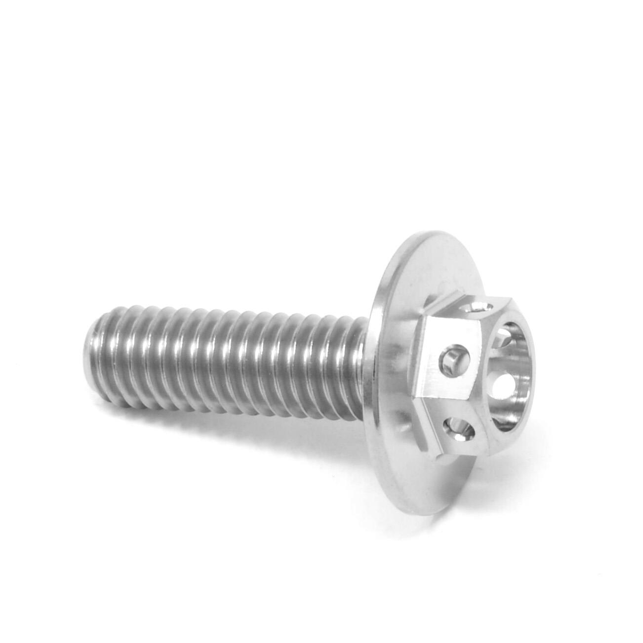 m6 x 10 12 16 20 22 28 30 35 mm titanio brida grande carrera perno hexagonal perforado - Imagen 7 de 10