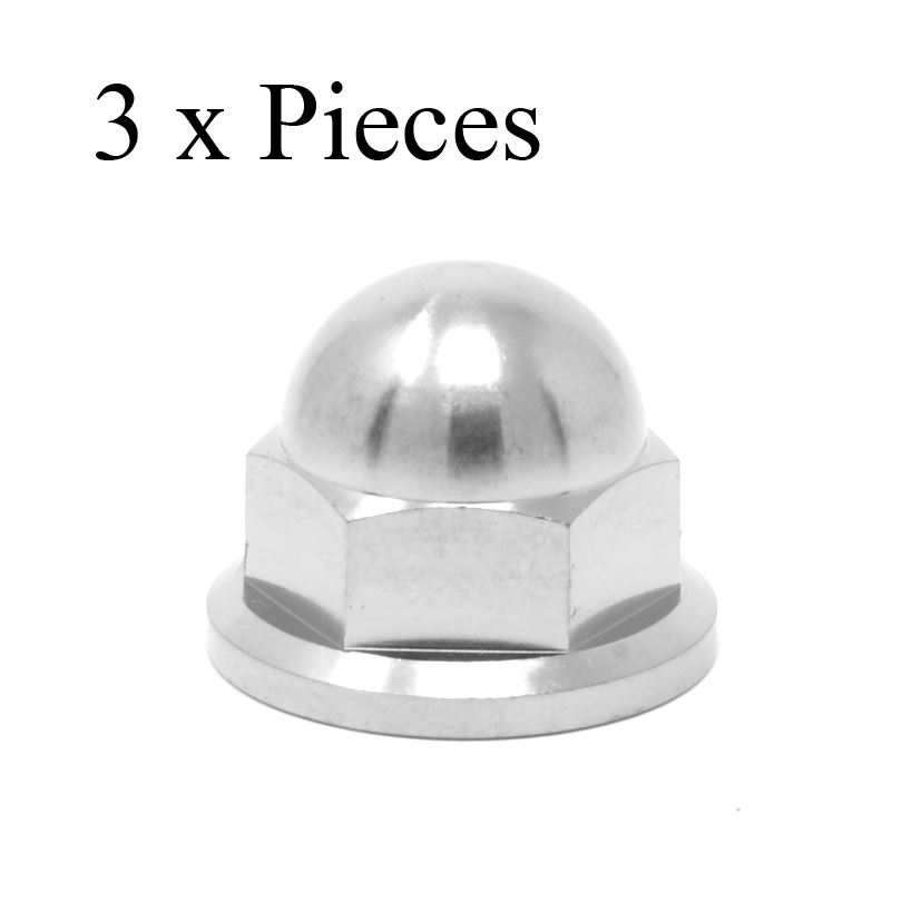 m10 x1.5 Titanium Dome Head Nut x 14mm socket gr5 Ti 6Al-4V ULTRALIGHT packs - Picture 5 of 10