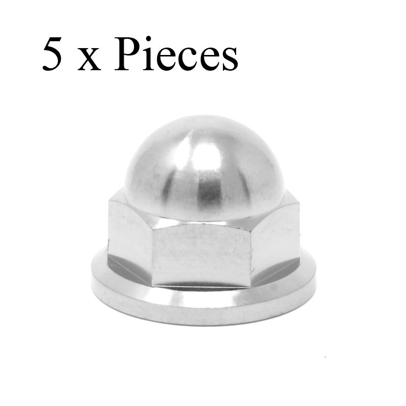 m10 x1.5 Titanium Dome Head Nut x 14mm socket gr5 Ti 6Al-4V ULTRALIGHT packs - Picture 7 of 10