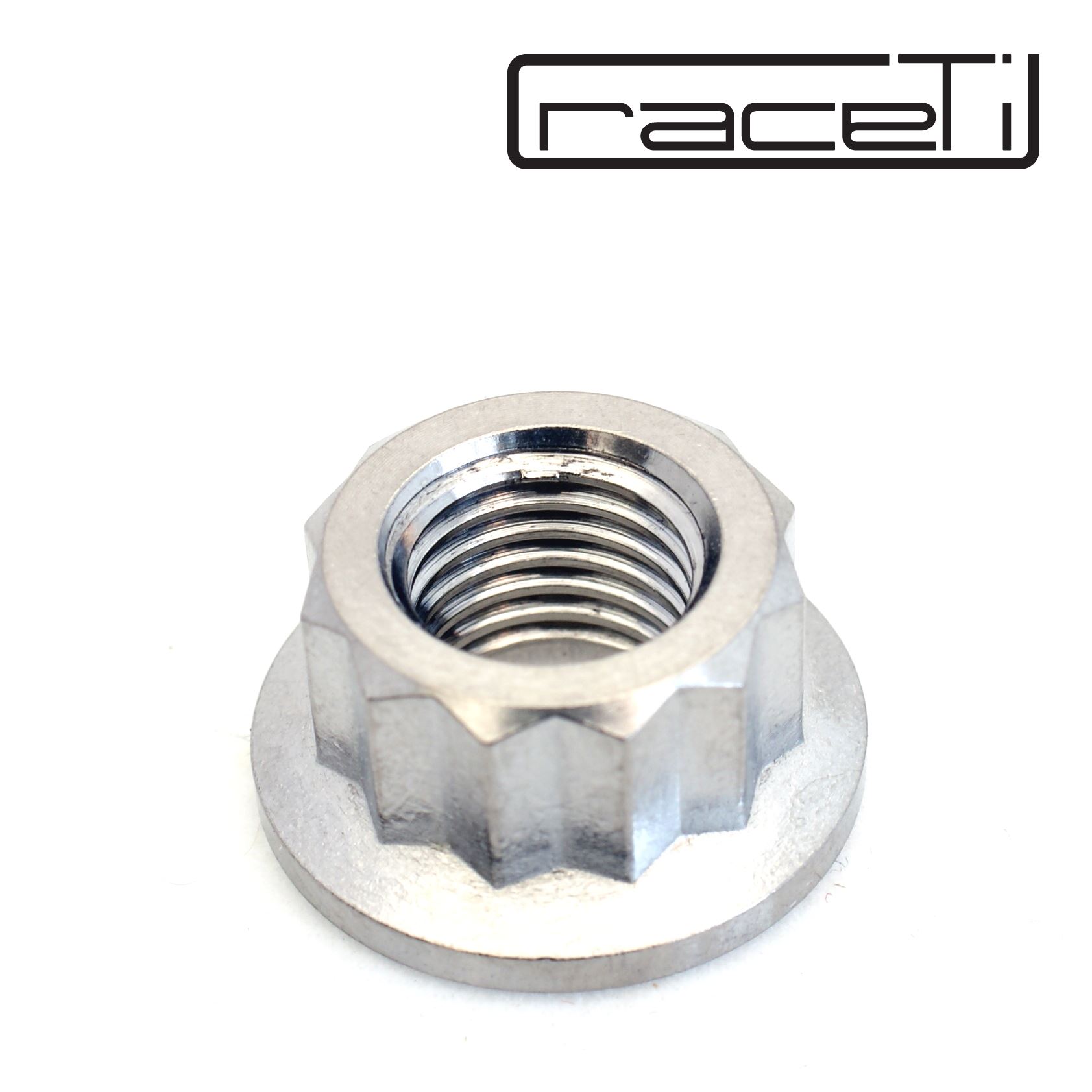 M10 x 1.25 Titanium Bi Hex Flange Nut 12 point Ti sprocket gr5 1 2 4 6 8 10 pack - Picture 3 of 9