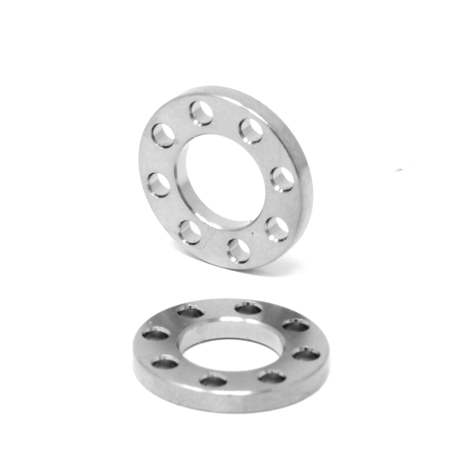 Lavadora plana de titanio M6 perforada 12 mm OD titanio Ti se adapta a paquetes Honda Yamaha - Imagen 2 de 3