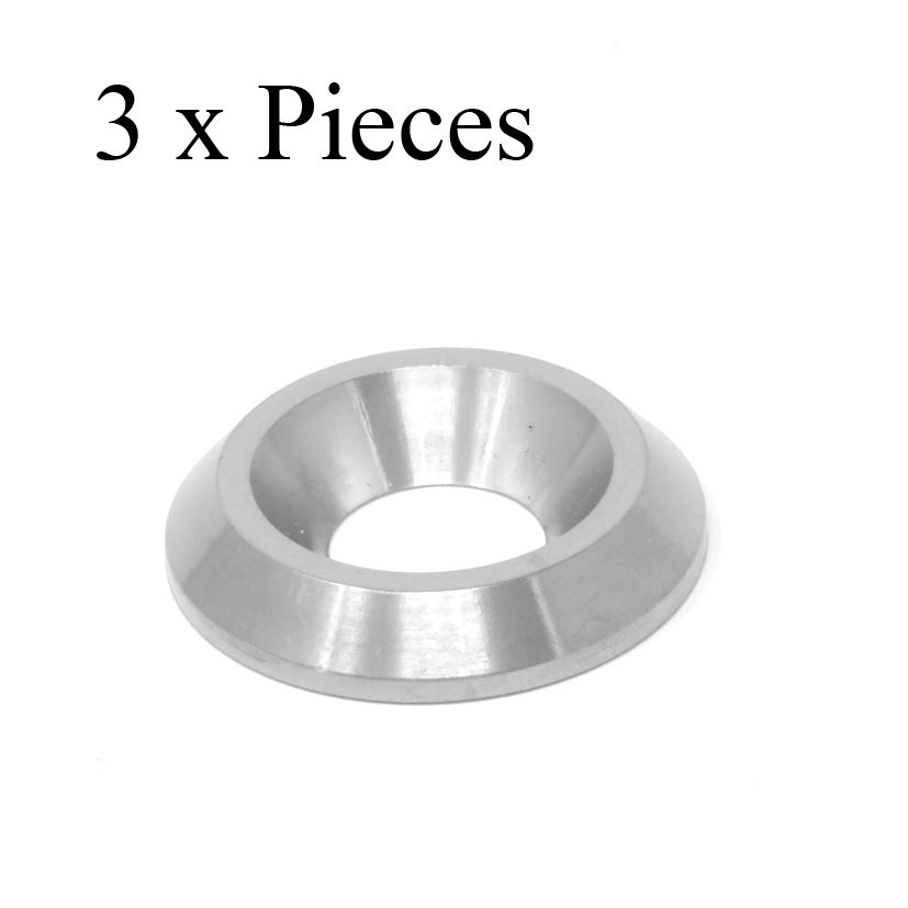 M6 Countersunk Titanium Washers Fender 22mm OD Ti gr5 CNC Pack of 1 2 3