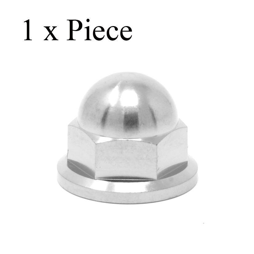 m10 x1.5 Titanium Dome Head Nut x 14mm socket gr5 Ti 6Al-4V ULTRALIGHT packs - Picture 3 of 10