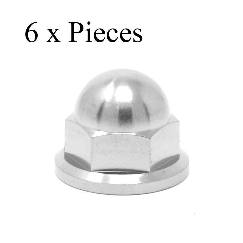 m10 x1.5 Titanium Dome Head Nut x 14mm socket gr5 Ti 6Al-4V ULTRALIGHT packs - Picture 8 of 10