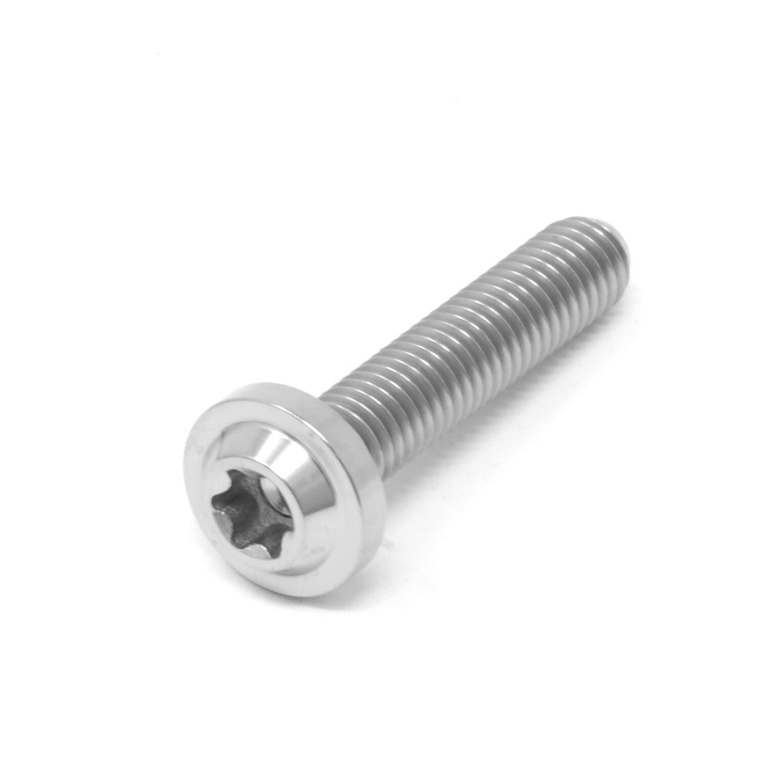 m5 x 10 Titanium Low Profile Screw Torx t25 x 0.8 Ti Washer Bolt 10-50mm Silver - Picture 7 of 13