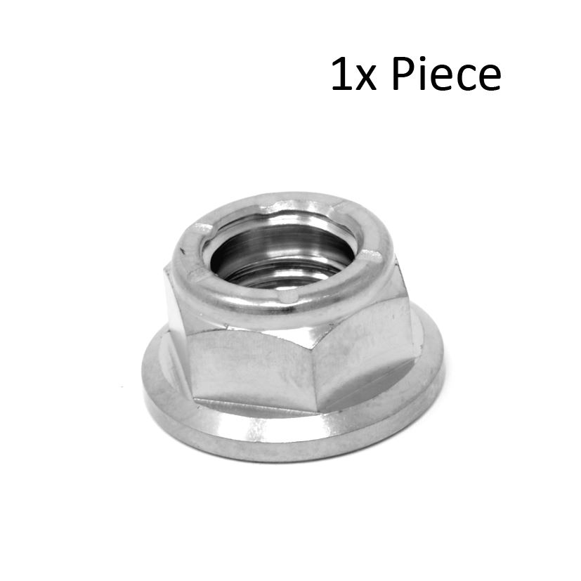 M10 x1.5 Titanium Lock Nut ALL METAL Ti locking Exhaust Manifold locknut PACK - Picture 3 of 10