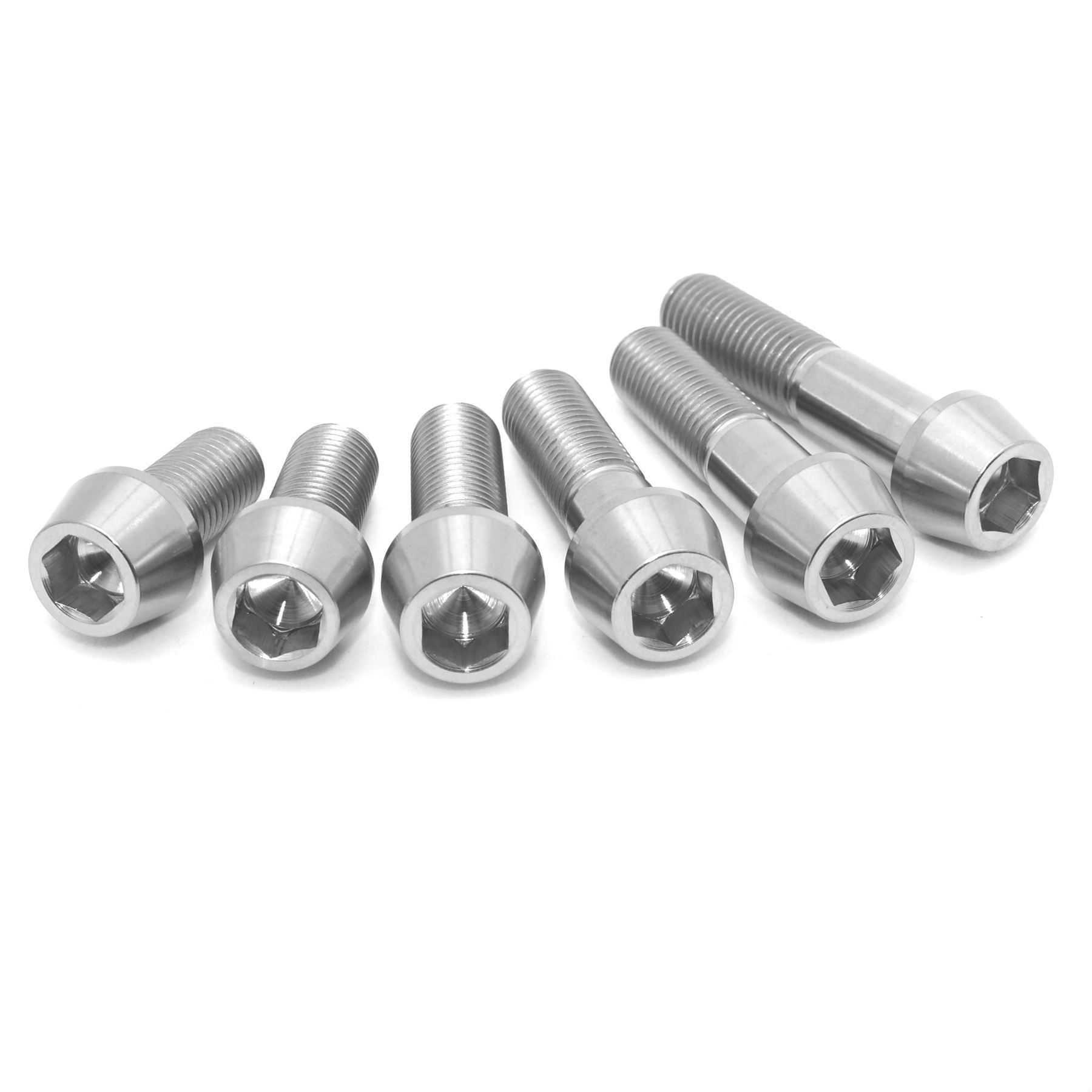 M10 Titanium Ti Taper Cone Socket Allen Bolts 20 25 30 35 40 45 50 55 60 65 70