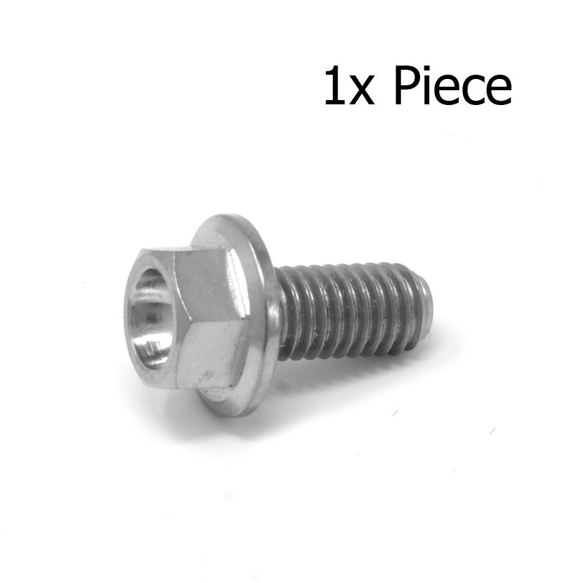 M5 x 12mm Hex Flange Titanium Bolt Screws 12 x 0.8 Ti Life Guarantee - Packs - Picture 3 of 10