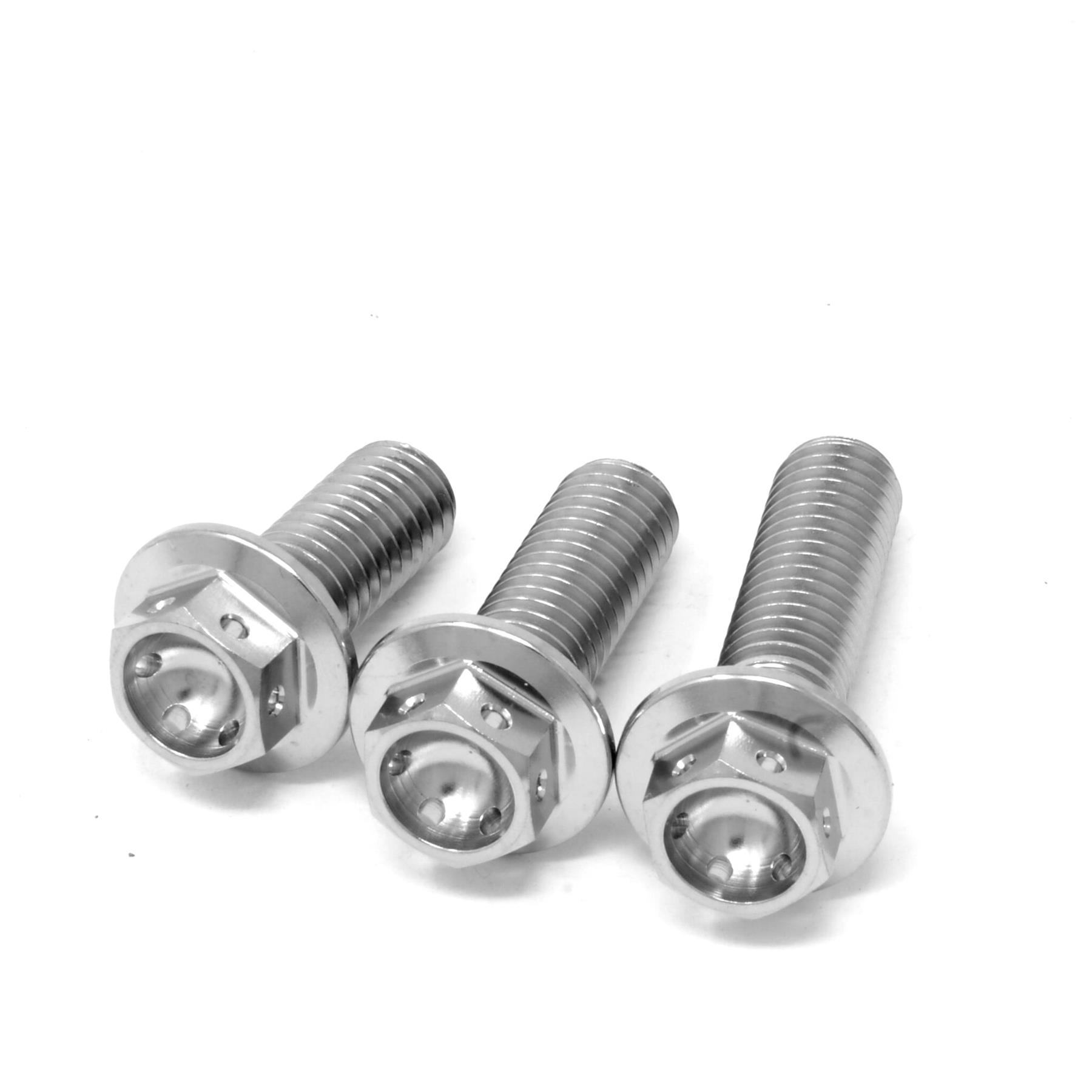M10 50mm X 1.5 Titan Hex Flansch Gebohrte Bolzen Ti Schrauben 50