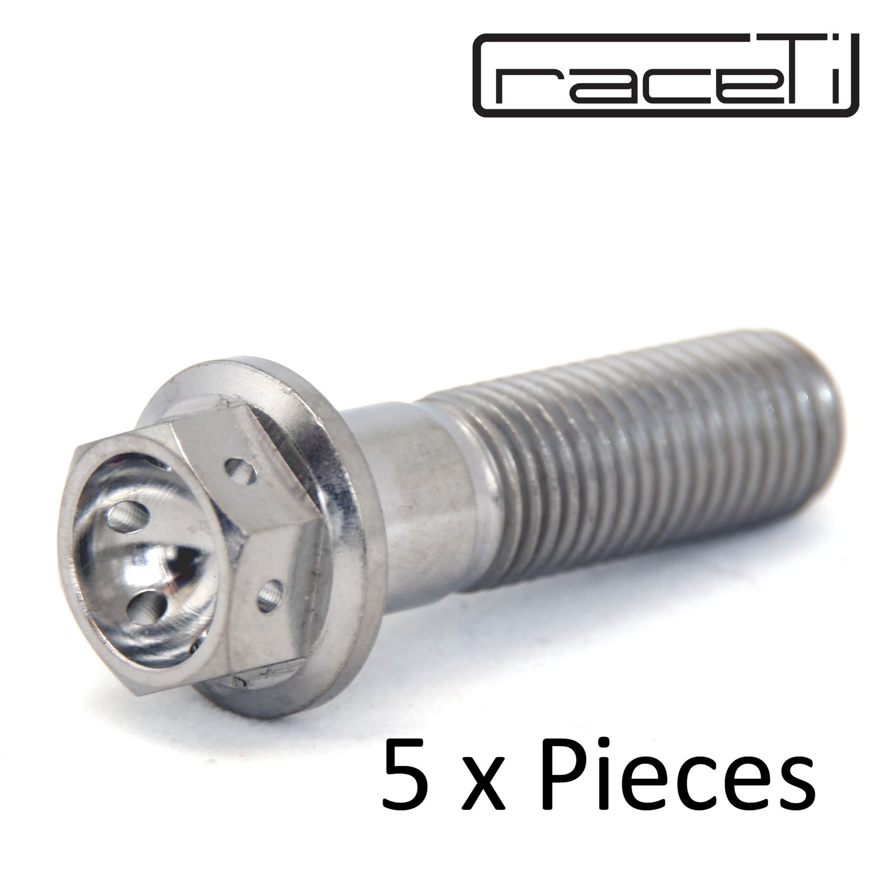 m10 x 35 mm x 1,5 brida hexagonal de titanio perno perforado tornillo Ti 35 carreras cable de bloqueo PAQUETE - Imagen 7 de 10
