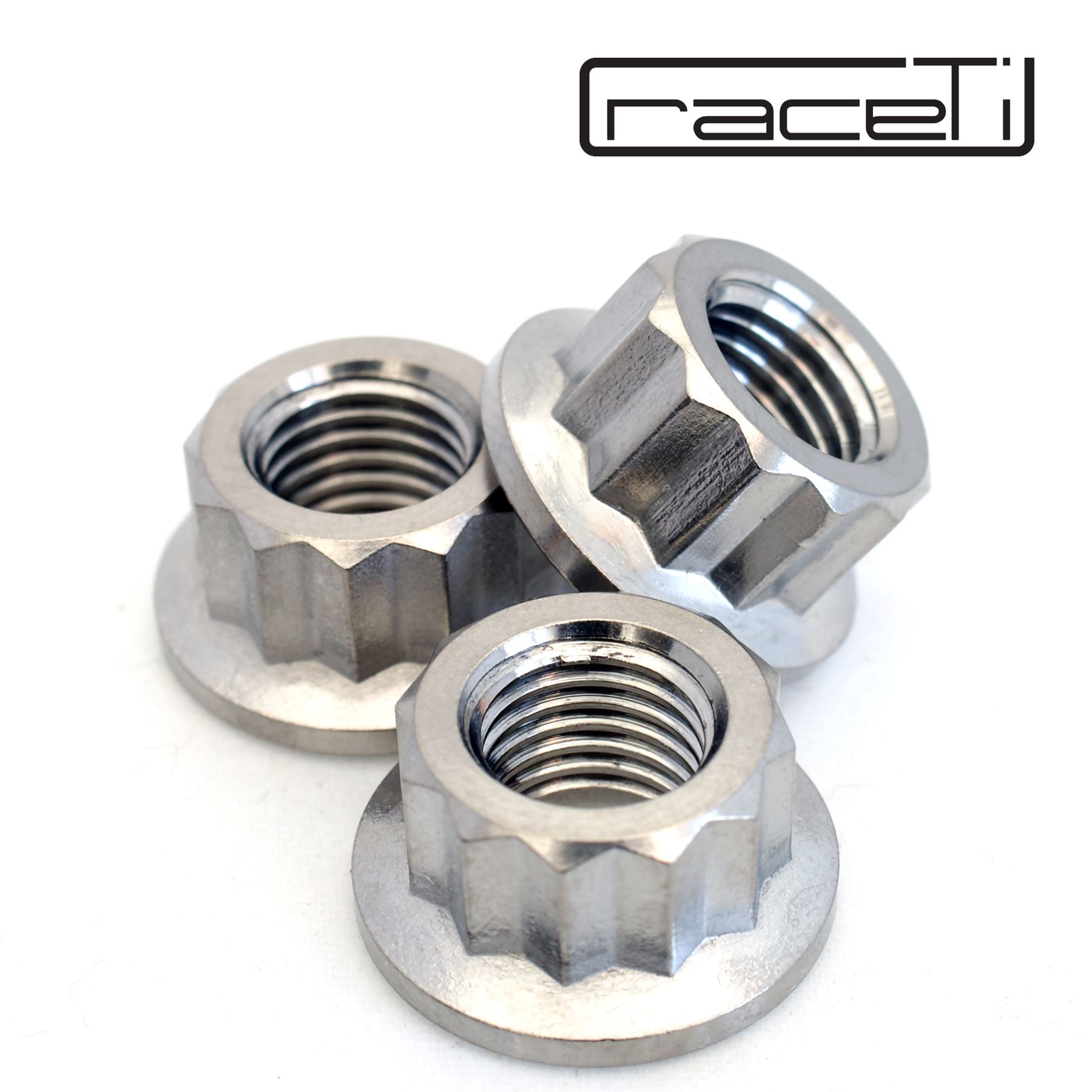 M10 x 1.25 Titanium Bi Hex Flange Nut 12 point Ti sprocket gr5 1 2 4 6 8 10 pack - Picture 5 of 9