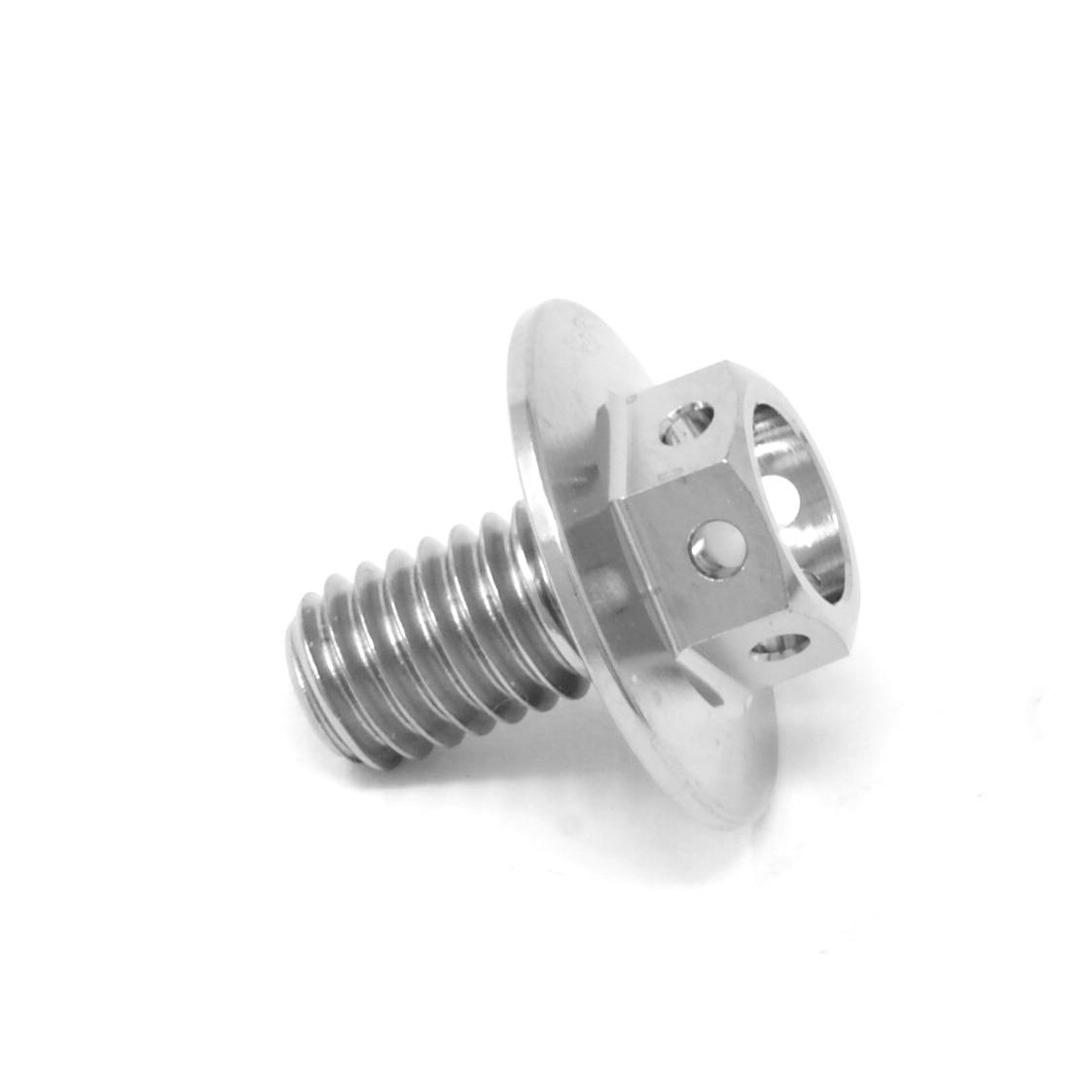 m6 x 10 12 16 20 22 28 30 35 mm titanio brida grande carrera perno hexagonal perforado - Imagen 3 de 10