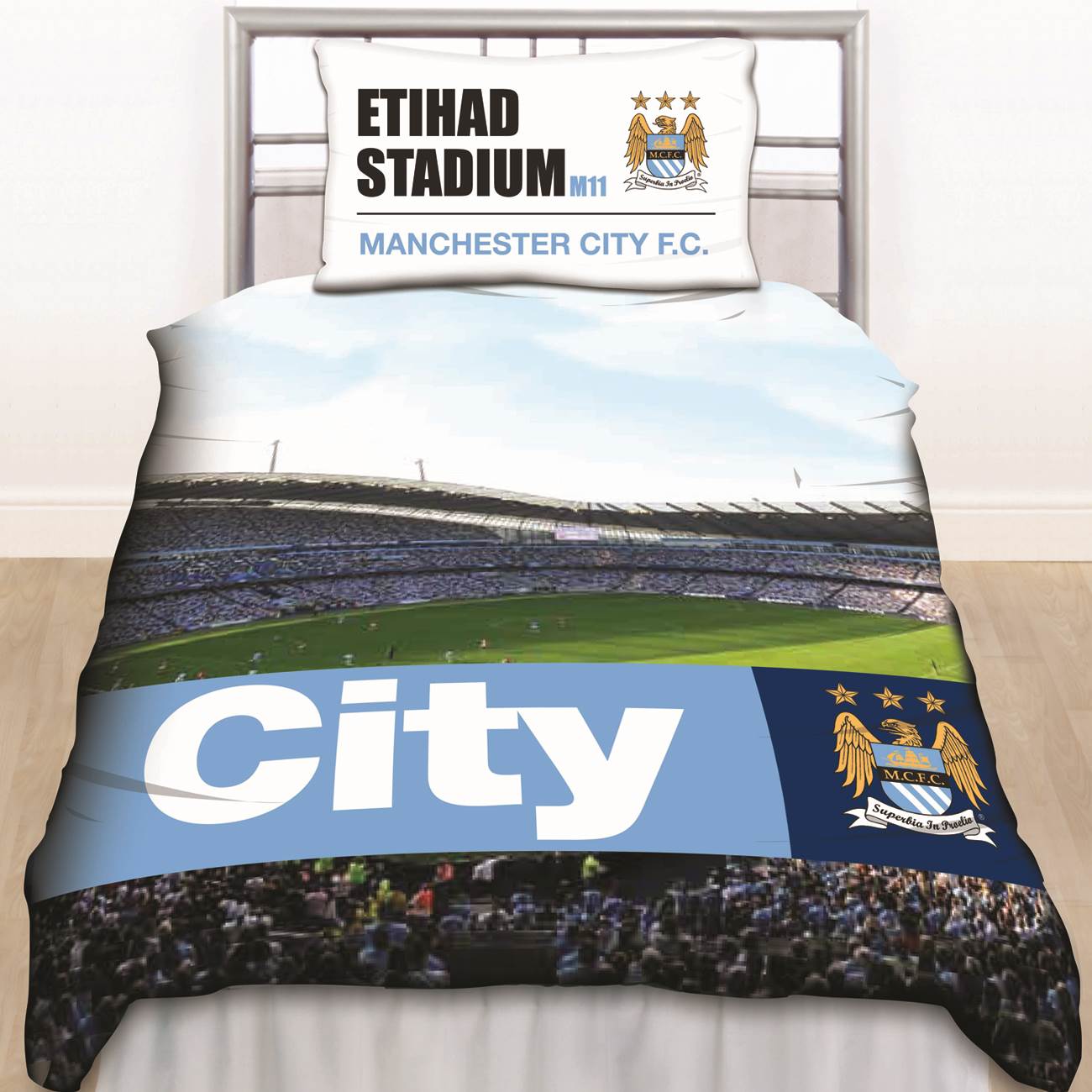 OFFICIAL FOOTBALL CLUB DUVET COVER SETS CHELSEA MANCHESTER BARCELONA