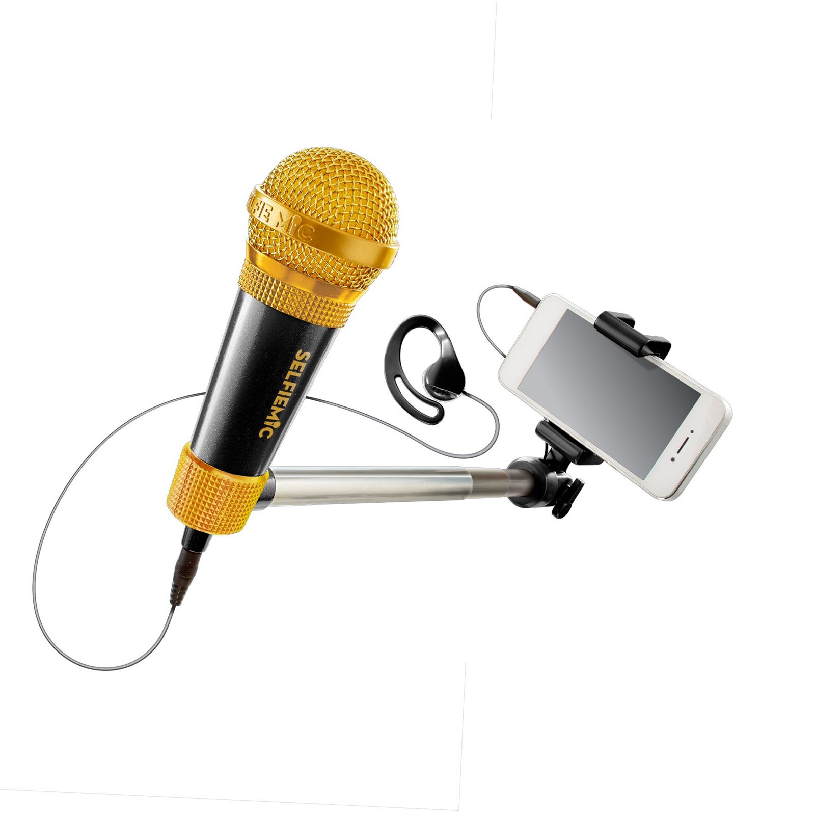 SELFIE MIC SELFIE STICK MICROPHONE AND EAR PIECE CHILDRENS